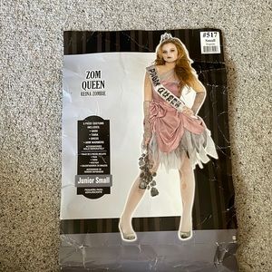 Small Zombie Prom Queen costume includes everything but the crown